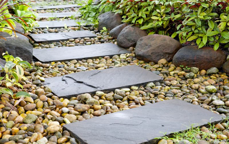 Pathway with Flat Stones and Gravel